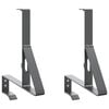 vidaXL Sneeuwbeveiligingsteun 2 st Antraciet 29,5 x 3 x 34,5 cm Staal