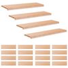 vidaXL Trapmatten 20 st Naturel 90 x 25 x 2 cm Massief beukenhout