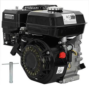 vidaXL Benzinemotor 6,5 PK 4,8 kW zwart