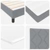 vidaXL Boxspringbed met matras Lichtgrijs 140 x 200 cm Stof