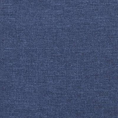 vidaXL Hoofdbord met randen 183x16x78/88 cm stof blauw