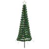 vidaXL Led-kerstboom met tinsel en grondpen EKENAS 180 cm 220 LED's