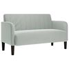 vidaXL Loveseat bank 109 cm fluweel lichtgrijs