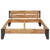 vidaXL Bedframe massief acaciahout geborstelde afwerking 160x200 cm