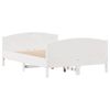 vidaXL Bedframe zonder matras massief grenenhout wit 120x190 cm