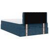 vidaXL Bed poef met matras 120x190 cm fluweel donkerblauw