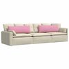 vidaXL Sofa Kussens 2 stuks Roze 120 x 40 cm Stof