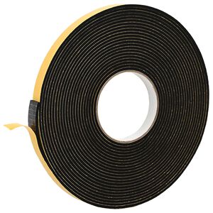 vidaXL Zelfklevende schuimtape Zwart 15mm x 10m CR Schuim