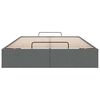 vidaXL Bedframe zonder matras 120x190 cm stof donkergrijs