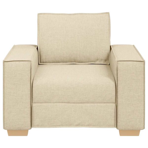 vidaXL Sofa Stoel Cr&egrave;me 100x78x84 cm Stof