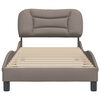 vidaXL Bedframe zonder matras "Hvar" 90x200 cm stof taupe