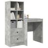 vidaXL Bureau met lade 2 pcs Beton Grijs