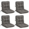 vidaXL 4-delige Hoogrug Kussen VIANEN 4 st 100% Polyester Grijs