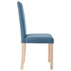 vidaXL Eetkamerstoelen 6 st stof blauw