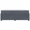 vidaXL Bedframe met matras Donkergrijs 180 x 200 cm Stof