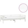 vidaXL Slaapbank met matras massief grenenhout wit 90x200 cm