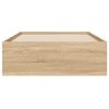 vidaXL Bedframe met lades bewerkt hout sonoma eikenkleurig 90x200 cm