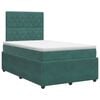 vidaXL Boxspringbed met matras Donkergroen 120 x 190 cm Fluweel