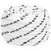 vidaXL Multifunctioneel gebruikstouw 16 mm 50 m Wit Polyester