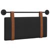 vidaXL Hangend hoofdbord Zwart Antiek PU