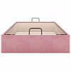 vidaXL Bedframe zonder matras 100x200 cm fluweel roze