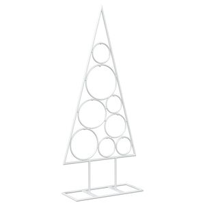 vidaXL Metalen kerstboom met ronde standaard KUOPIO 60 cm Staal Wit