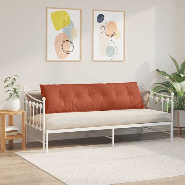 vidaXL Rugkussen Rood-oranje 180 x 50 cm Cordstof