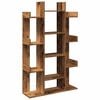 vidaXL Boekenkast 86x25,5x140 cm bewerkt hout oud houtkleurig