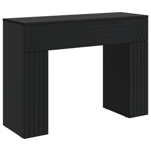 vidaXL Salontafel Zwart 102 x 35 x 75 cm Bewerkt hout