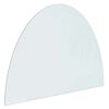 vidaXL Vuurplaats Glazen Plaat Doorzichtig 800 x 600 mm Glas