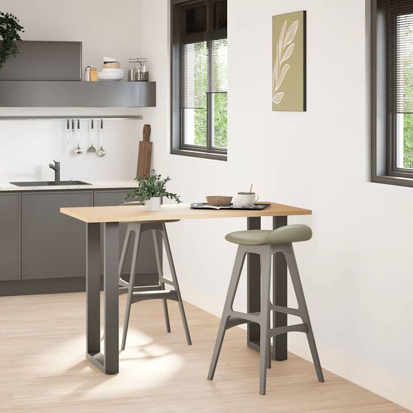 vidaXL Bartafelpoten 2 st U-vormig 50x(90-91) cm staal antraciet