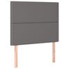 vidaXL Bedframe met hoofdbord kunstleer grijs 80x200 cm