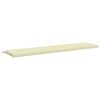 vidaXL Bankkussen SOEST 100% Polyester Cr&egrave;mekleurig 200 x 40 x 5 cm
