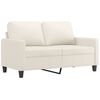 vidaXL 3-delige Loungeset met kussens kunstleer cr&egrave;me