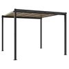 vidaXL Tuinpaviljoen 3x3 m aluminium antracietkleurig