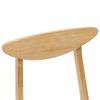 vidaXL Eettafelstoelen 2 pcs Naturel 42 x 47.5 x 81 cm