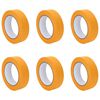 vidaXL Verf Maskertapes 6 pcs Geel 30mm x 50m Papier