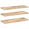 vidaXL Wandschappen 3 st zwevend 100x30x2 cm onbehandeld acaciahout