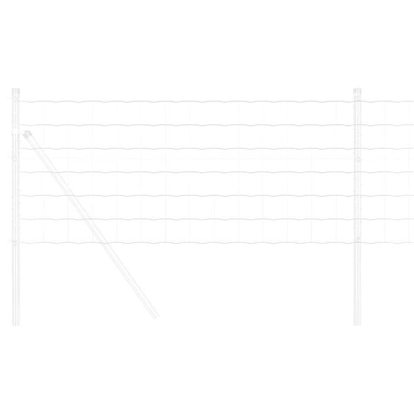 vidaXL Euro Hek Zilver 0.6 x 25 m Warmverzinkt ijzer