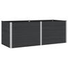 vidaXL Verhoogde plantenbak Zwart 250 x 100 x 91 cm alu.