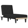 vidaXL Chaise longue fluweel zwart