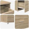 vidaXL Bureau met lade Sonoma Eiken 131,5 x 50 x 106,5 cm Bewerkt hout