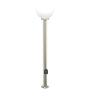 vidaXL Bolderarmatuur met stopcontact 120 cm RVS IP44
