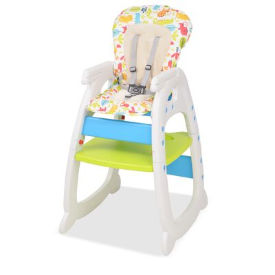 Medic Gezicht omhoog Feodaal vidaXL Kinderstoel met blad 3-in-1 verstelbaar blauw en groen online kopen  | vidaXL.be