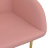 vidaXL Eetkamerstoelen 4 st fluweel roze