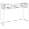 vidaXL Wandtafel 106x35x75 cm staal wit