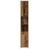 vidaXL Badkamerkast 30x30x183,5 cm bewerkt hout oud houtkleurig