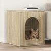 vidaXL Kattenhuis Sonoma 53 x 52 x 62 cm Bewerkt hout