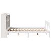 vidaXL Bed met boekenkast zonder matras grenenhout wit 140x190 cm