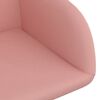 vidaXL Eetkamerstoelen draaibaar 2 st fluweel roze